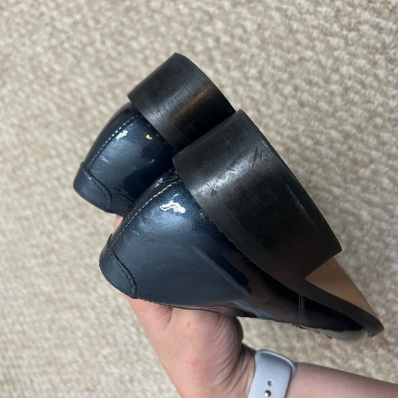 l’intervalle oxfords lace up blue black silver studded size 40 pointed toe - Picture 4 of 13